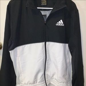 Adidas Black and White Jacket/Windbreaker